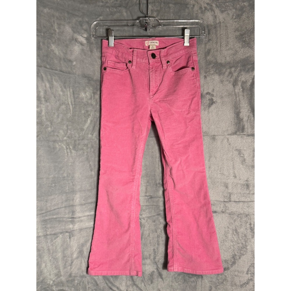 Crewcuts‎ J. Crew Girls Pink Corduroy Flare Pants Size 8 Adjustable Waist